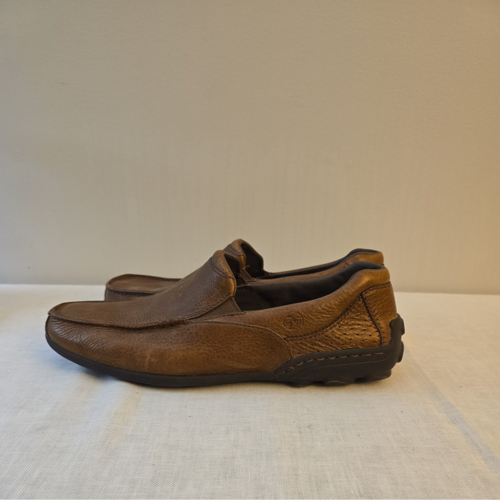Merrell Mens Loafers Brown Leather Dark Earth Comfort Casual Size 9.5